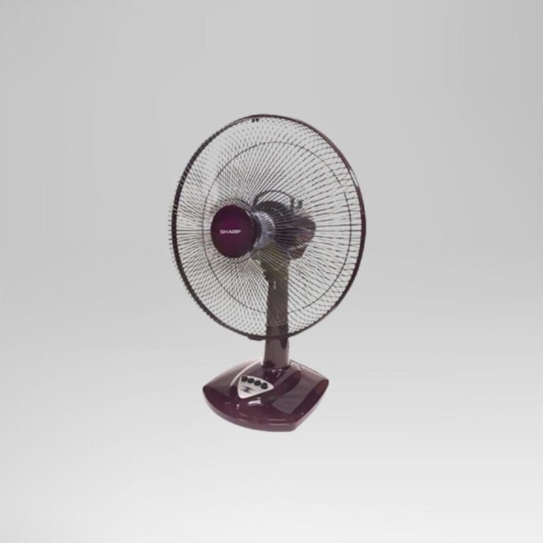 SHARP 16" TABLE FAN MAROON
