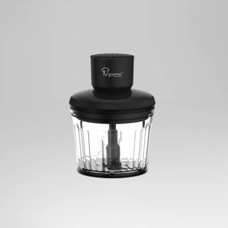 La gourmet 2L HEALTHY GLASS CHOPPER MATTE BLACK (GC20)